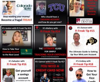 collage of 9 instagram freak tips posts SheeksFreaks Financial Skills for Young Adults